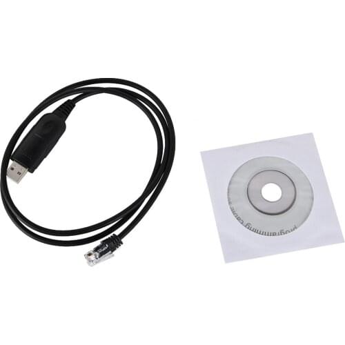 Hot black 6 pin USB Programming Cable for Kenwood Mobile Car Radio TM-271A TK-785 TK-768 TK-808 TK-768G TK-868 TK-8108