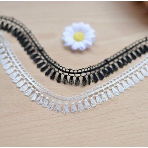 Soluble lace embroidery lace tassels DIY clothing accessories Lace Necklace 1.9cm wide