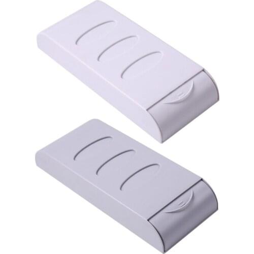 Self-Adhesive Under Desk Plastic Drawer Hidden Paste Storage Box Pencil Tray