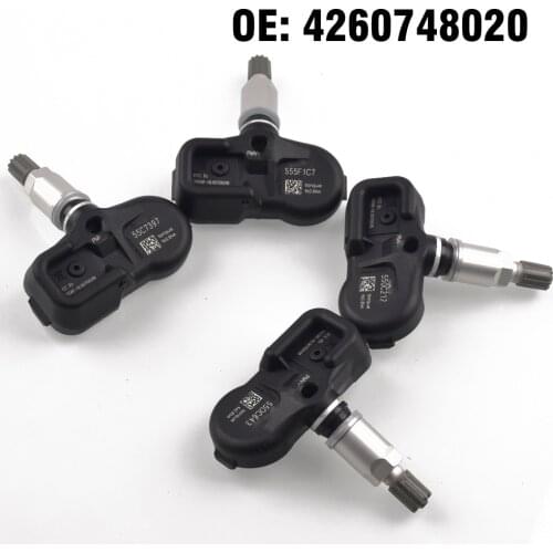 4 PCS Car Tire Pressure Monitoring System TPMS Sensor 42607-48020 For Toyota LC200 C-HR Corolla Pacific Camry Lexus LX570