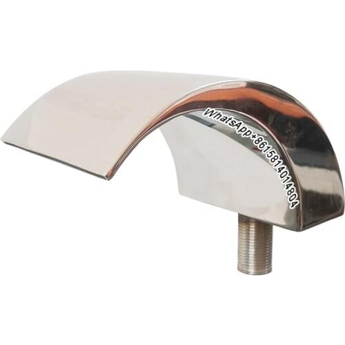 304 stainless steel bathtub waterfall outlet hot spring hot and cold water faucet cylinder side shower arc spout/Water curtain