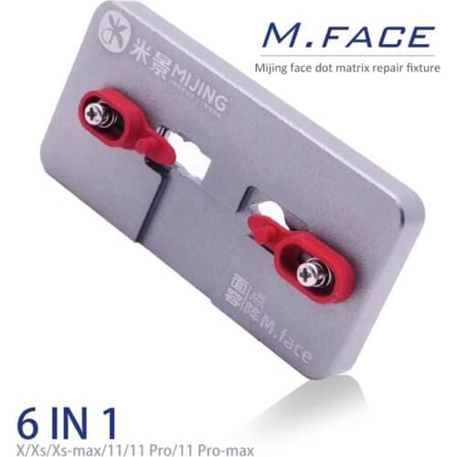 Mijing Face Dot Matrix Repair Fixture 6 in1 for Phone X XS XSMAX 11 11PRO 11PROMAX Front Camera Repair Fixed Clamp Holder Jig