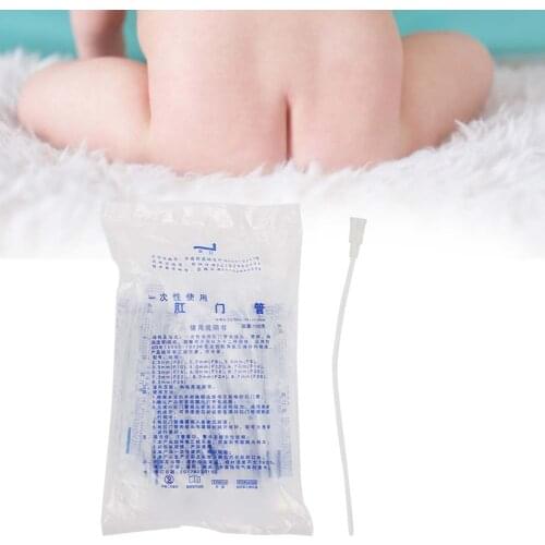 100pcs Enteroclysm Tube Disposable Children Infant Anal Canal Enteroclysm Tube Intestinal Wash Bags Enema Bag Tube Medical Care