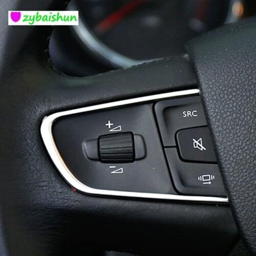 Auto Interior Steering Wheel Insert Cover Moulding Trim Strip Decoration Fit For Peugeot 408 508 2014 2015 CITROEN C4 C3-XR
