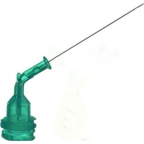 Green Root Canal Irrigation Tip Dental Endo Delivery Needle Tips Long Thin Flexible 30GA End Closed