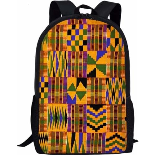 Women College Laptop Bags Women Backpack for School African Vintage Tribal Print Book Bags 3Pcs Sets Children BookBags