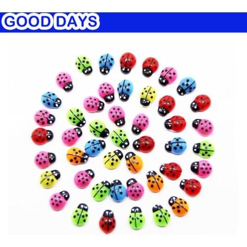 1000pcs/lot Mini plastic ladybug stickers Easter decoration Spring stickers Fridge Sticker Wall Sticker Children