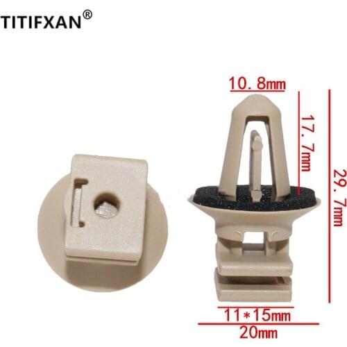 15PCS Auto door threshold trim welcome pedal fasteners for BMW X5/X6/318i/320i/325i/520/523/530 sill rivet clips