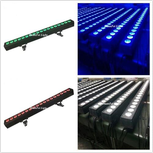 30lot Indoor led wash bar stage wall washer rgbw led 18x10w led bar auto red blue green white color mixing