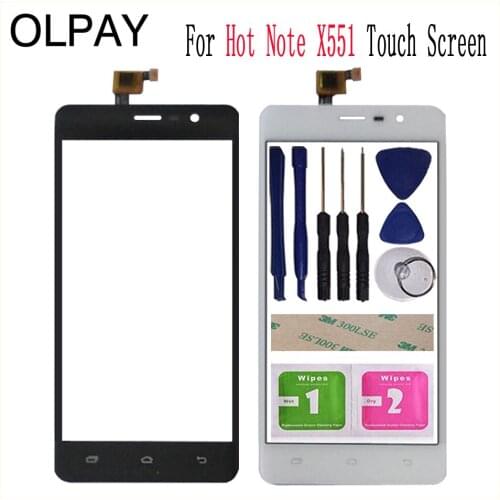 5.5'' Touch Glass Panel For Infinix Hot Note X551 Touch Screen Digitizer Glass Sensor Tools Free Adhesive+Clear Wipes