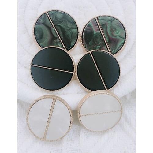 5pcs Decorative Buttons for Clothing Sewing Women Coat Suit Gold Metal Button on Clothes Needlework Accessorie apparel