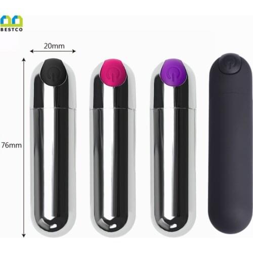 BESTCO Mini Bullet Vibrator USB Rechargeable G-spot Massager Strong Vibration Sex Products Waterproof Sex Toys for Women