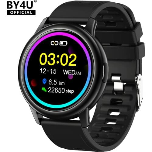 BY4U S20 IP68 Smart Watches Metal Frame Sport Smartwatch Fitness Tracker Waterproof Clock Men Women For Apple Xiaomi Redmi