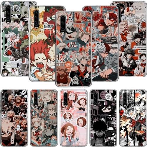 Anime My Hero Academia Phone Case For Huawei P30 P40 P20 P10 Mate 20 10 30 Lite Pro P Smart Z Plus Printing Cover Coque Shell