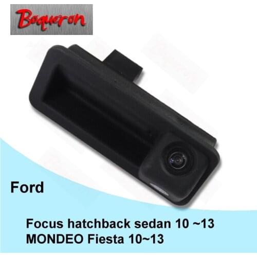For Ford Focus hatchback sedan MONDEO Fiesta 10~13 Trunk Handle Car Rear View Camera HD CCD Reverse Parking Backup Camera