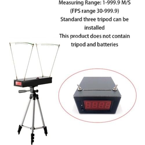 30-9999 fps Speed meter for Shooting Chronograph speed Meter Velocimetry Slingshot bullet Speed Measuring or 2PCS Light Strip