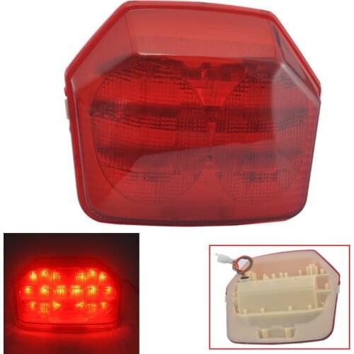 Red Lens Motorcycle Tail Light For Honda CB400 2003-2008 CB1300 2003-2006 ABS Plastic Rear Brake Stop Lamp
