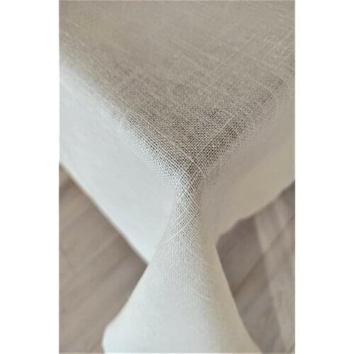 Linen Premium Quality Plain Cream Table Cloth wedding decoration, rectangular tablecloth for party dinners, special dinners