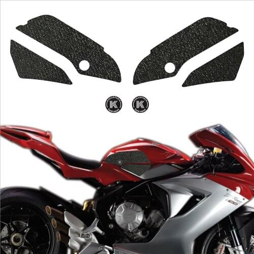 Motorcycle Tank Pad Protector Sticker Decal Knee Grip Traction Side Non-slip sticker For MV AGUSTA 13-18 F3 675 16-18 F3 675 RC