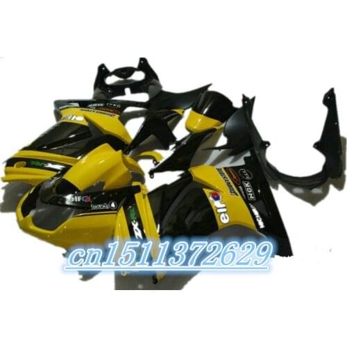 Dor-ABS Mold Fairing For Kawasaki EX-250R EX250R EX 250R 2008-2012 08-12 Yellow Black D injection