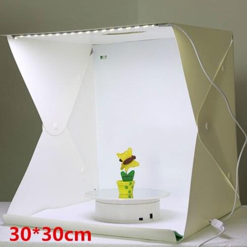 30cm Folding Studio Industry Photo Shoot Simple Led Small Lightbox Portable Mini Softbox Set For Jewelry Toys Photo