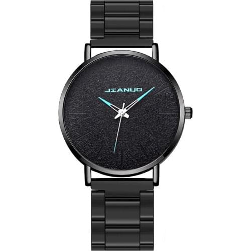 Casual Simple Mens Quartz Watch Gold Stainless Steel Mesh Belt Watches Sport Business Wristwatches for Man Clock Montre Homme