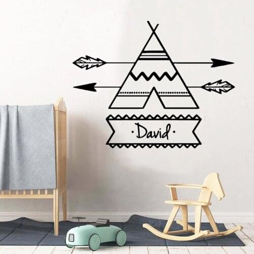 Removable custom name Vinyl Wall Sticker Home Decor Stikers For Living Room Bedroom Wall Decoration Murals