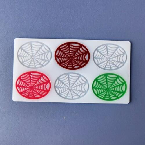 Hot DIY 6-Cell Spider Web Shape Silicone Mold Cake Decorating Tools Chocolate Mould Decor Muffin Pan Baking Kitchen Handmade