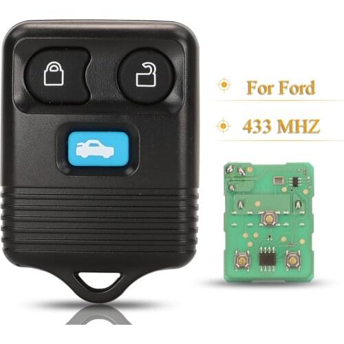 Kutery Replacement 3 Button Remote Smart Car Key 433Mhz For Ford Transit 2000 2001 2002 2003 2004 2005 2006