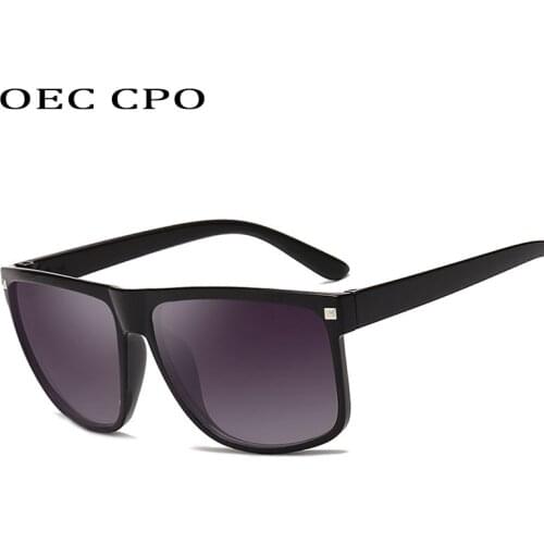 OEC CPC 2019 Square Sunglasses Men Brand Designer High Quality Oversized Sunglasses For Women Sunglass Polycarbonate UV400 O50