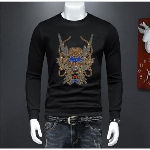 Rhinestones Sweatshirt Hoodie 2021 new Sweatshirt Hoodie top quality asian size M-4XL