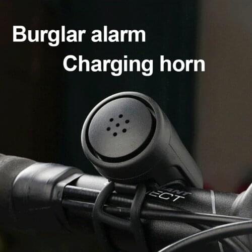 USB Rechargeable Bicycle Bell Cycling Bike Bells Electric Horn Waterproof 120db Super Loud Bell