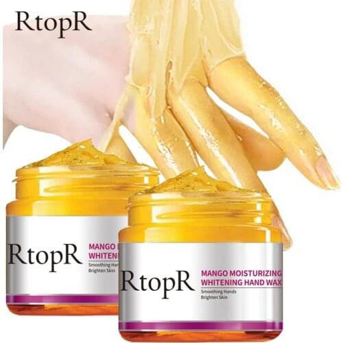 RTOPR Mango Moisturizing Hand Wax Whitening Skin Hand Mask Repair Exfoliating Calluses Film Anti-Aging Hand Skin Cream