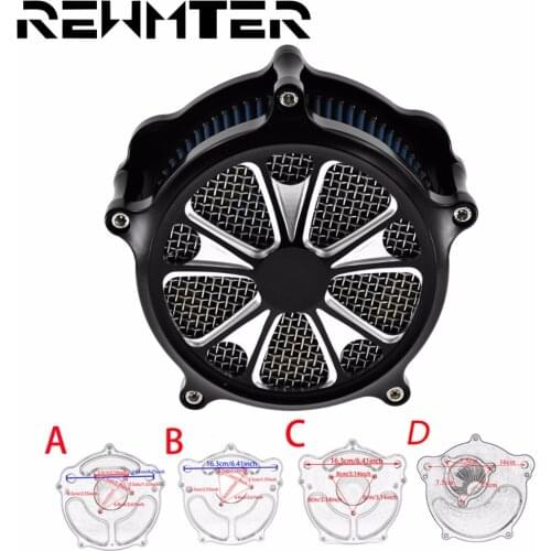 Motorcycle Air Cleaner Intake Filter Aluminum For Harley Sportster XL 883 1200 48 72 Touring Softail Dyna 2000-2018