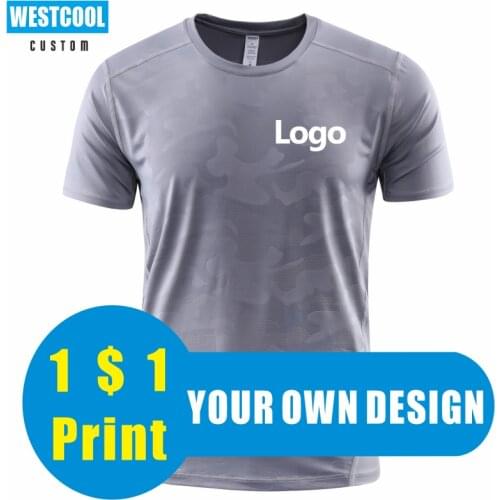 High-Quality Sport Quick-Drying T Shirt Custom Logo Round Neck Embroidery Polyester T-shirts Print Personal Design DIY ONECOOL