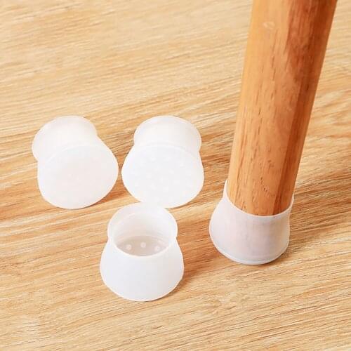 Stool Leg Protective Cover Silica Gel Table Leg Table And Chair Solid Wood Anti-wear Cushion Silent Chair Foot Cover Anti-noise