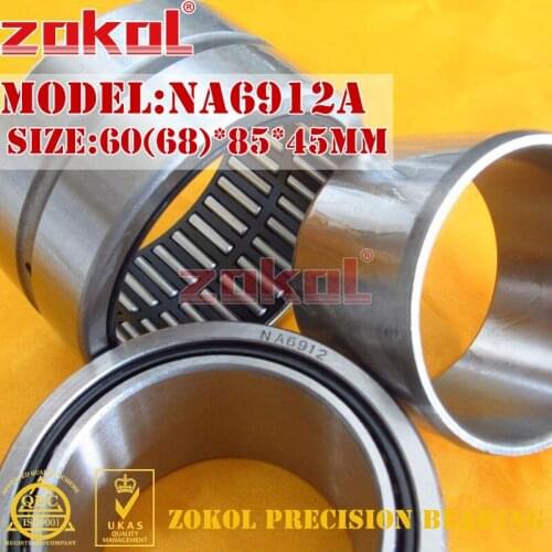 ZOKOL NA6912 A NA6912A Entity ferrule needle roller bearing 60*85*45mm RNA6912A 68*85*45mm