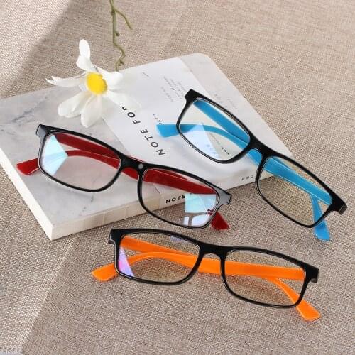 1PC Unisex Flat Mirror Computer Goggles Anti Blue Rays Radiation Eyeglasses Anti-UV UV400 Eyeglasses Multicolor