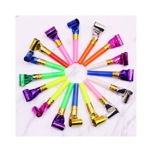 10PCS Multi Color Party Blowouts Whistles Kids Birthday Party Favors Decoration Supplies