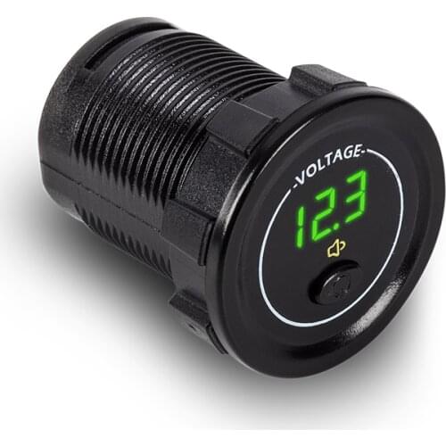 12v 24v Modified car charger with swith on/off with Low voltage warning voltmeter