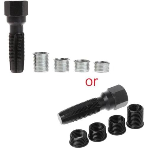 14mm Spark Plug Rethread Rethreader Repair Tap Tool Reamer Inserts Kit Professional