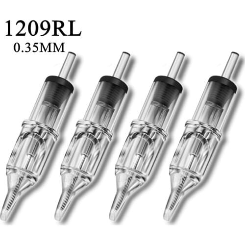 9RL Tattoo Cartridge Needles 0.3mm Tattoo Needles Cartridges Round Liner Assorted Needles for Tattoo Pen Machine Tattoo Grip