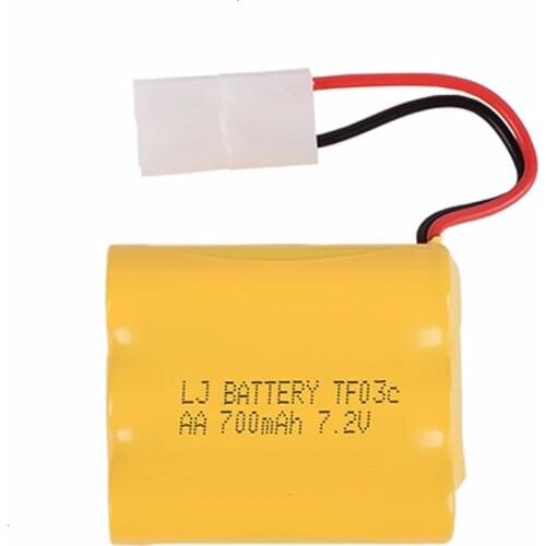2P Plug) Ni-CD 7.2v 700mah Battery + USB Charger For Rc toys Car Tank Train Robot Boats Guns AA 7.2v Rechargeable Battery Pack