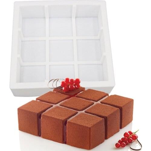 3D Geometric Silicone Mold Cake Dessert Muffin Baking Tools for Chocolate Mousse Chiffon Moulds Pastry Art Decor