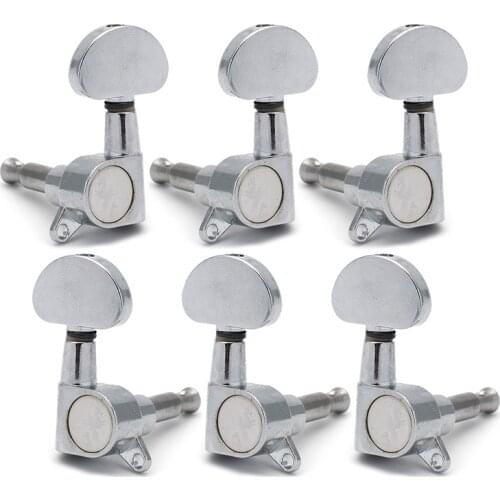 6pcs/lots Chrome Black Gold Grover Style Guitar String Tuning Pegs Keys Tuners Machine Heads for Acoustic Electric Guitar
