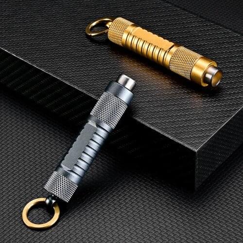 CIGARLOONG Cigar Punch Portable 2 Function Stainless Steel Cigar Drill Hole and Cigar Needle Drill Smoking Accessory