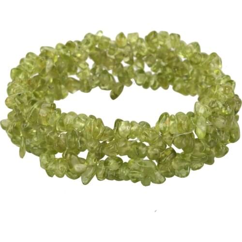 YACQ Peridot Stretch Cuff 5 Layer Braided Chunky Chakra Bracelet Handmade JewelryBridal gifts for Women Girls Mom