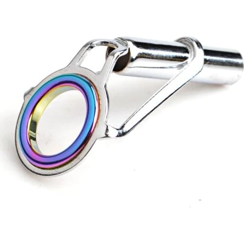 FISHKING 10 PCS/lot 2.5mm-5.5mm Rainbow Sliver Stainless Steel Fishing Rod Top Guide Tip DIY Eye Rings Fishing Tackle Shop