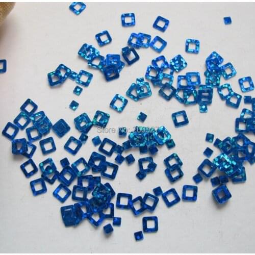 GD21-6 20g/bag Cute Laser Blue Square Nail Art Shinny Glitter Cute Decoration Nail Art Decoration