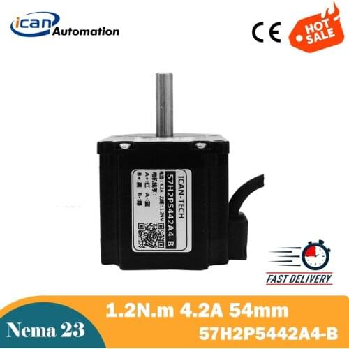 ICAN Nema 23 54mm 78mm 98mm Length Cnc Hybrid Motor Stepper Motors for Printer Laser